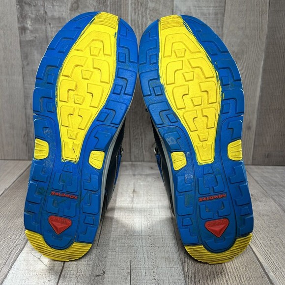 Salomon XA Pro Trail Hiking Running Shoes Blue Yellow Size M5 I W6.5 159817 - Picture 10 of 11